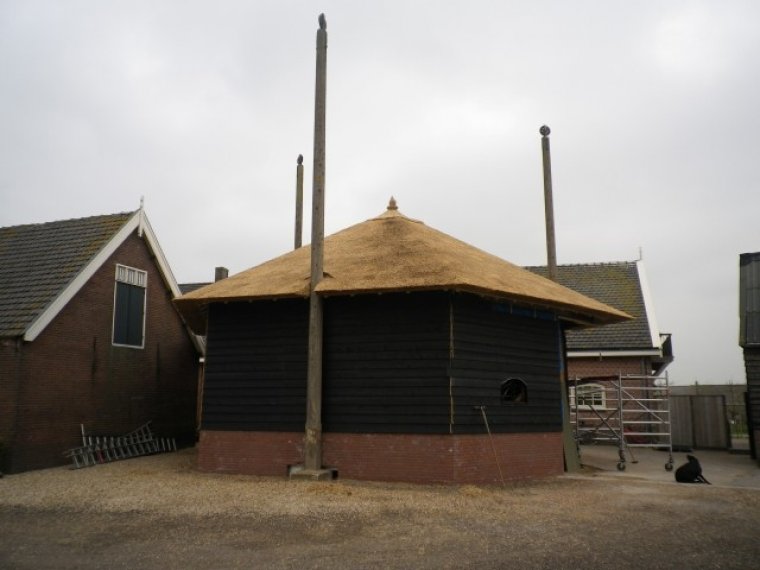 Rieten hooiberg in Beyerse