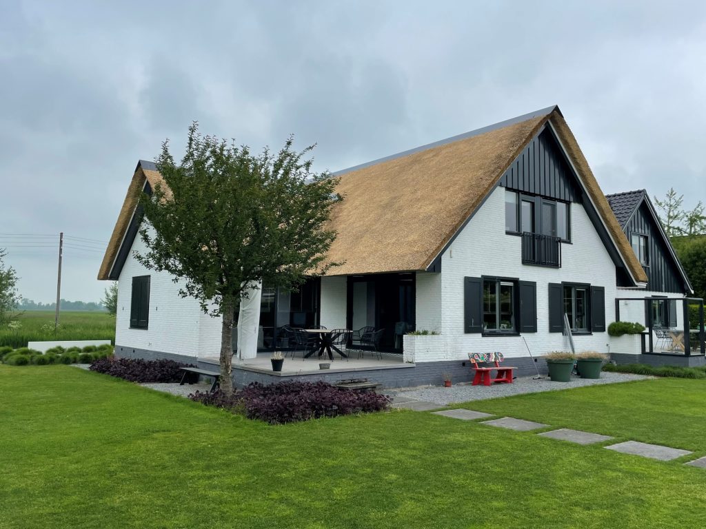 Rieten dak in Schoonhoven